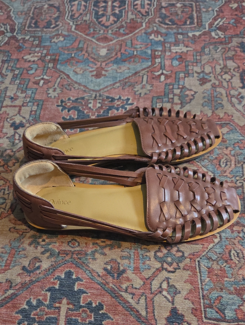 Quince Leather Huarache sandals Size 7.5